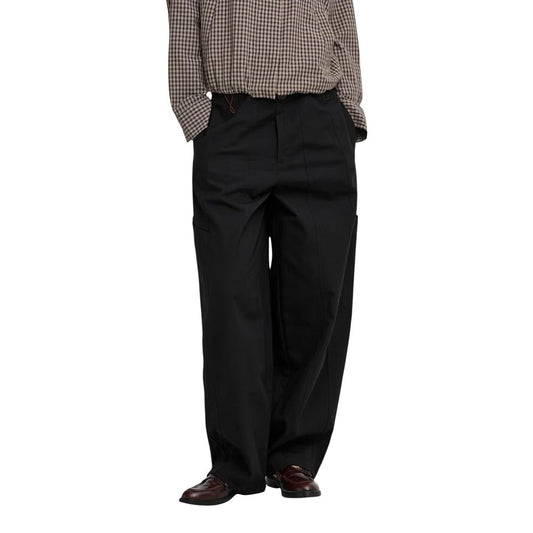 Jacqueline De Yong Black Cotton Cargo Pants