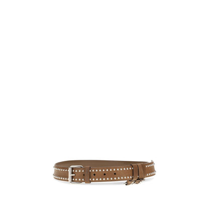Miu Miu Brown Suede Leather Regular Belt