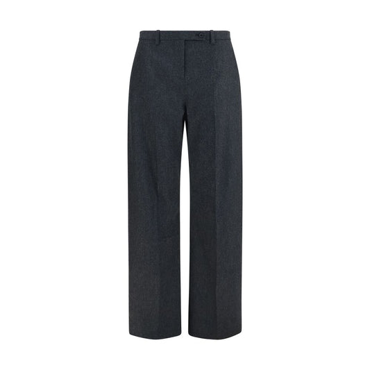 Khaite Gray Wool Oves Aries Casual Pants