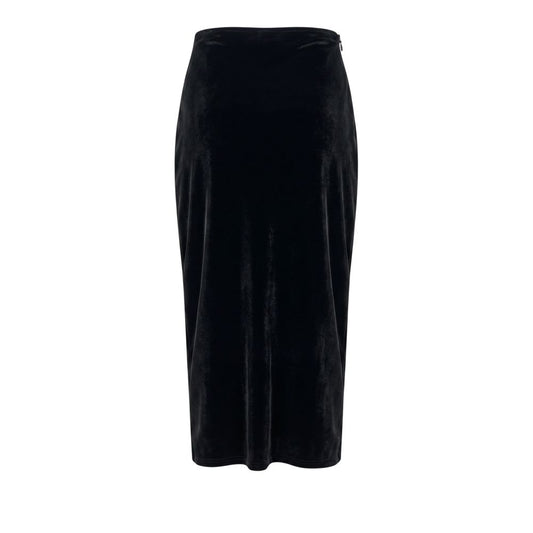 Philipp Plein Black Cotton Women Skirt