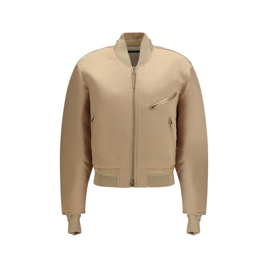 Tom Ford Gold Satin Bomber