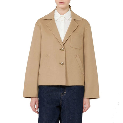 Max Mara Brown Polyamide Full-Length Jacket