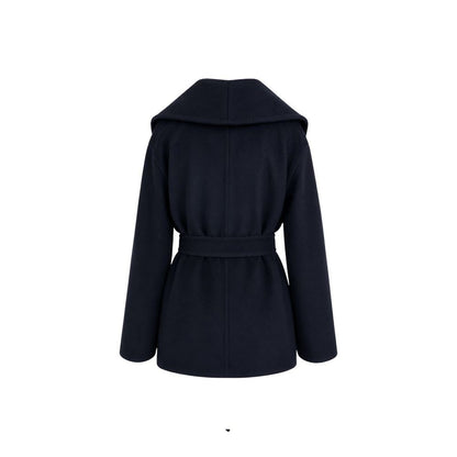 Max Mara Blue Virgin Wool Coat
