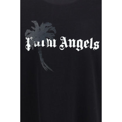 Palm Angels Black Cotton T-Shirt
