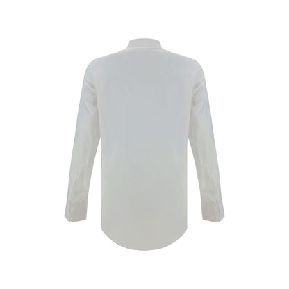 Finamore White Cotton Dress Shirt
