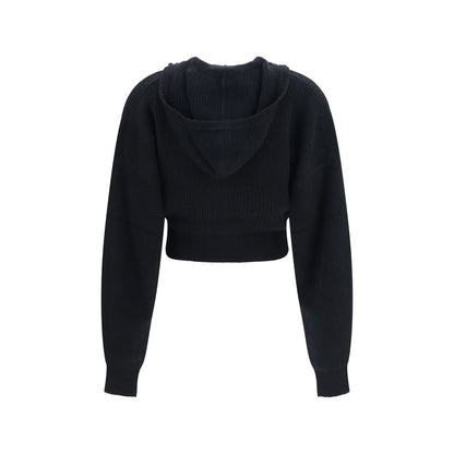 Max Mara Black Wool Oves Aries Cardigan