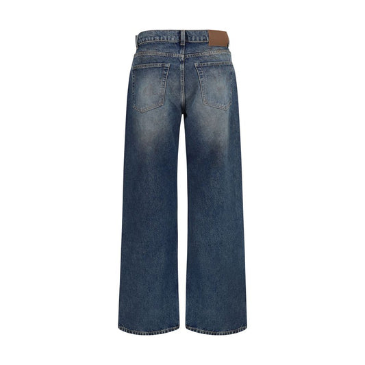 Our Legacy Blue Cotton Relaxed Fit Jeans