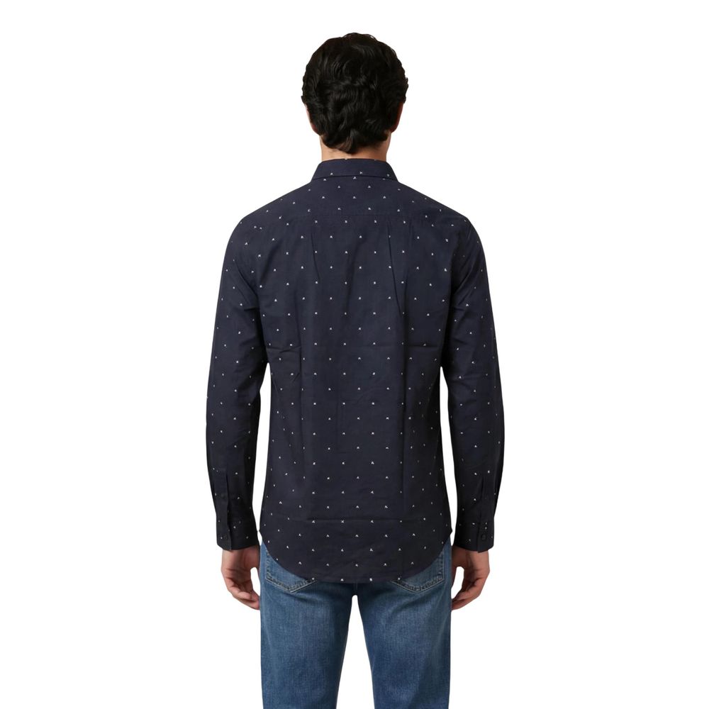 Armani Exchange Blaues Baumwollhemd