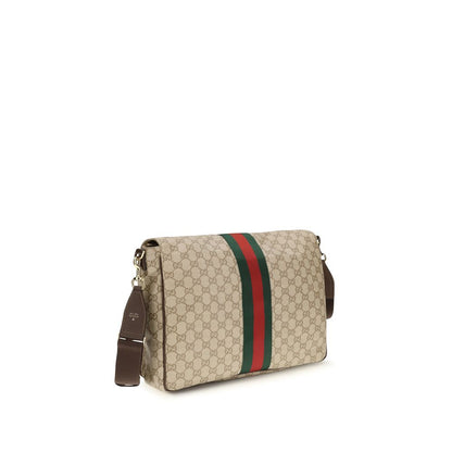 Gucci Beige Cotton Shoulder Bag