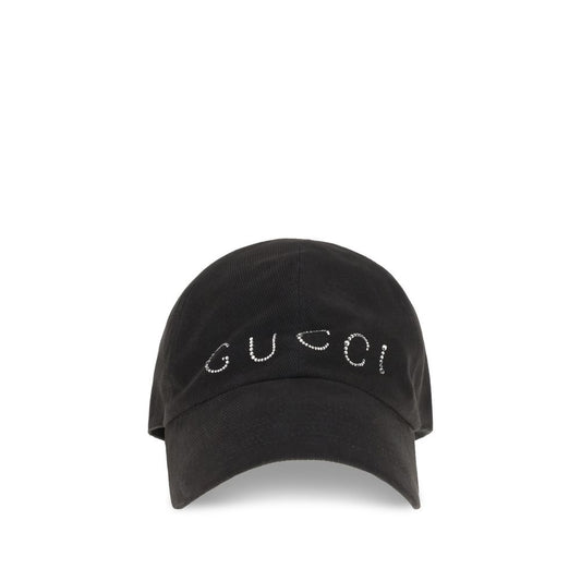 Gucci Black Cotton Cap (Baseball Hat)