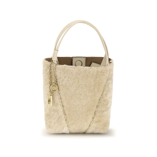 Chloé Beige Calf Leather Bos Taurus Backet Bag