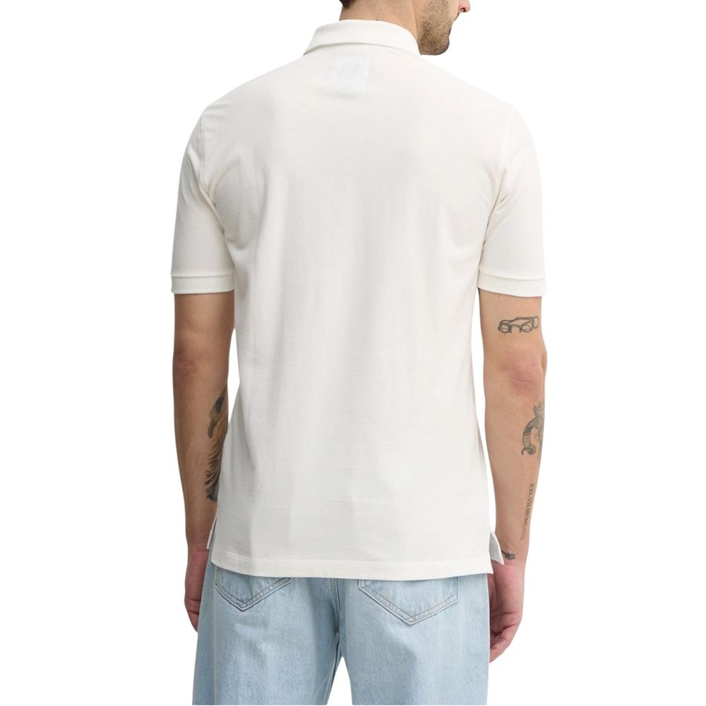 Armani Exchange Poloshirt aus weißer Baumwolle