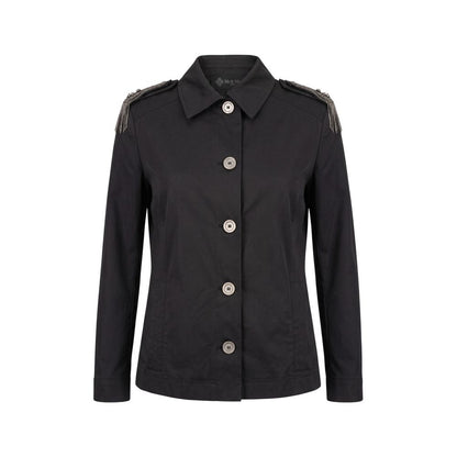 Mr&Mrs Italy Black Cotton Women Jacket