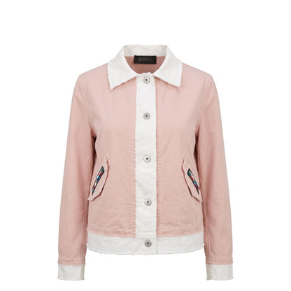 Mr&Mrs Italy Pink Cotton Women's Jacket