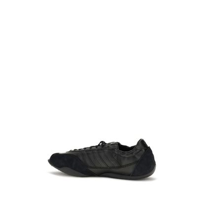 Y-3 Black Calf Leather Bos Taurus Athletic Sneakers