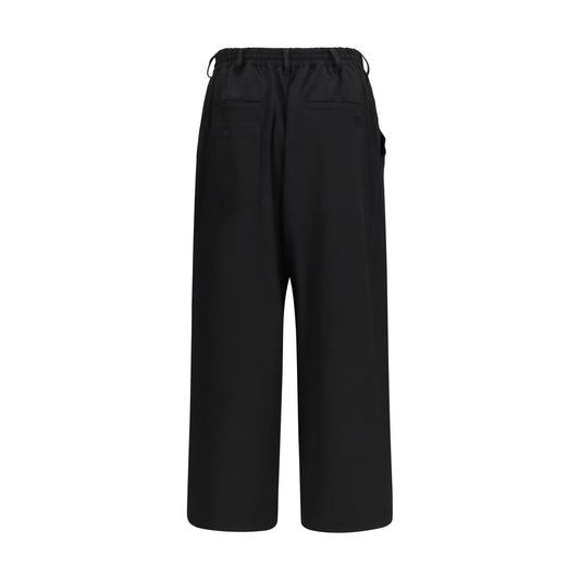 Y-3 Black Wool Oves Aries Casual Pants
