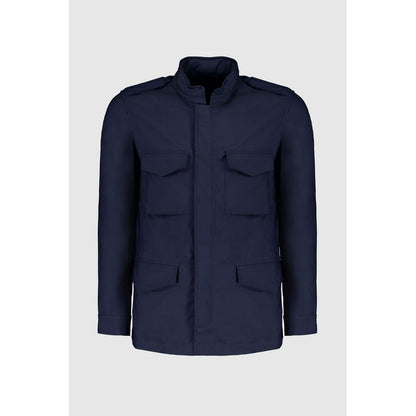 Autore Navy Blue Cotton Jacket
