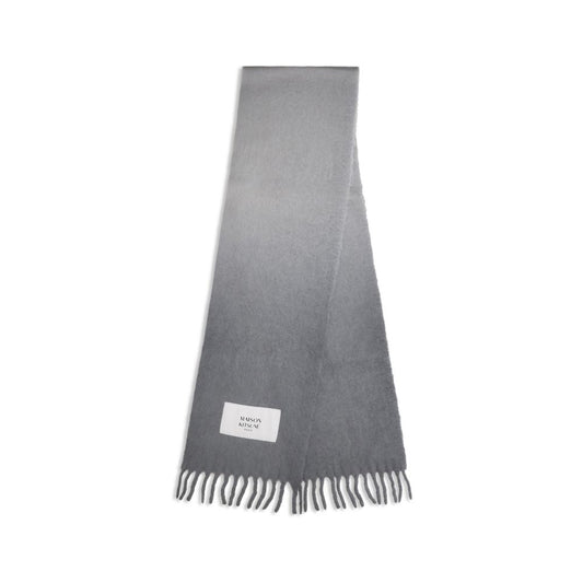 Maison Kitsuné Gray Alpaca Vicugna Pacos Scarf