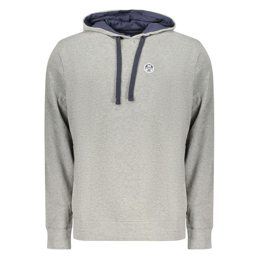 North Sails Gray Cotton Men's Hoodie