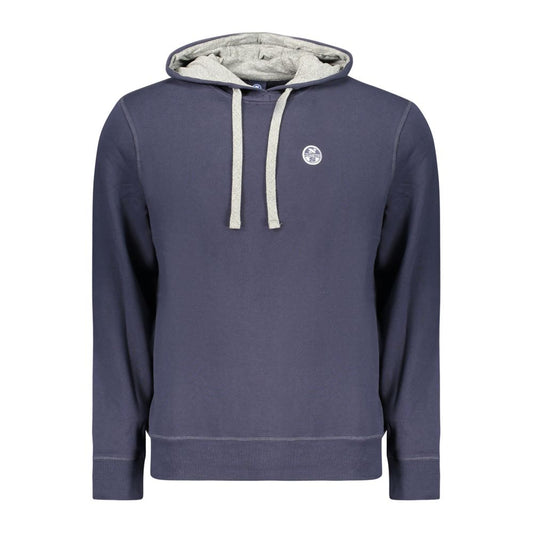 North Sails Blue Cotton Men's Hoodie