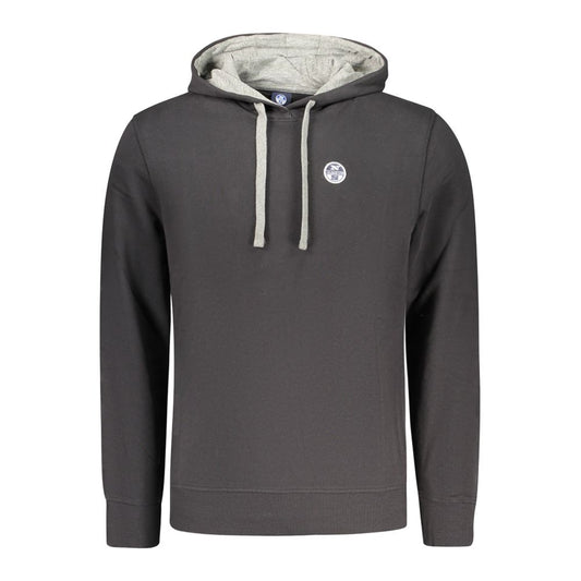 North Sails Black Cotton Men's Sweatshirt