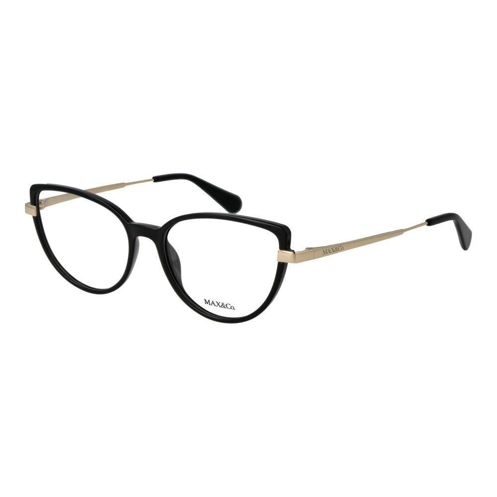 Max & Co. Brille (Gestell) aus schwarzem Metall und Kunststoff