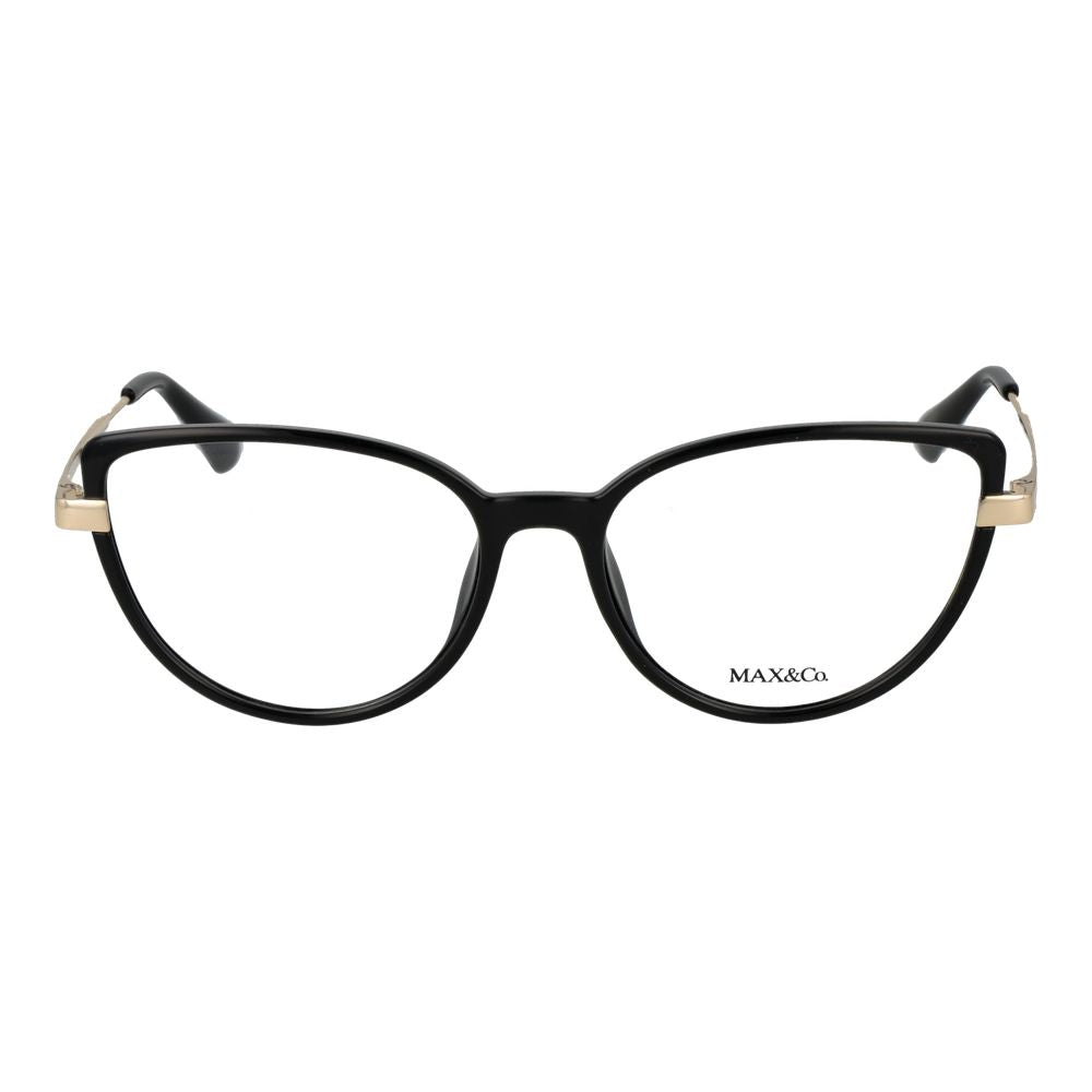 Max & Co. Brille (Gestell) aus schwarzem Metall und Kunststoff