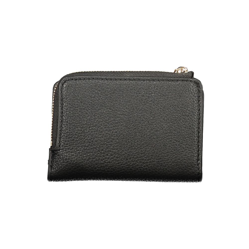 Guess Jeans Damen Portemonnaie aus schwarzem Polyurethan