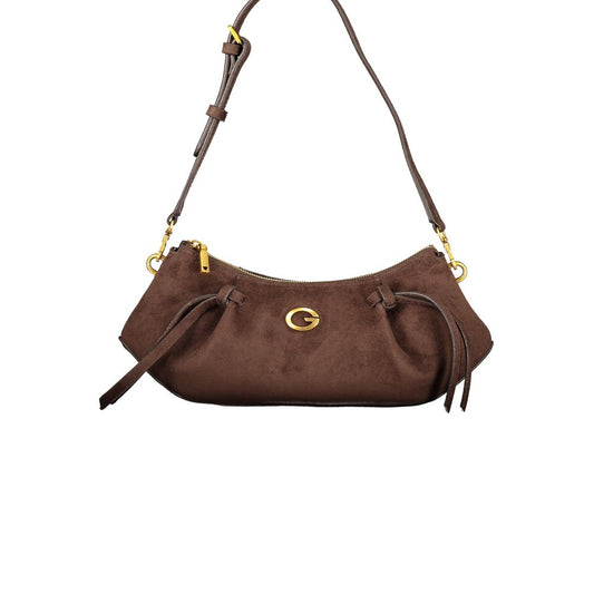 Guess Jeans Marrone Polyester Women's Bag With Adjustable Shoulder Handle
