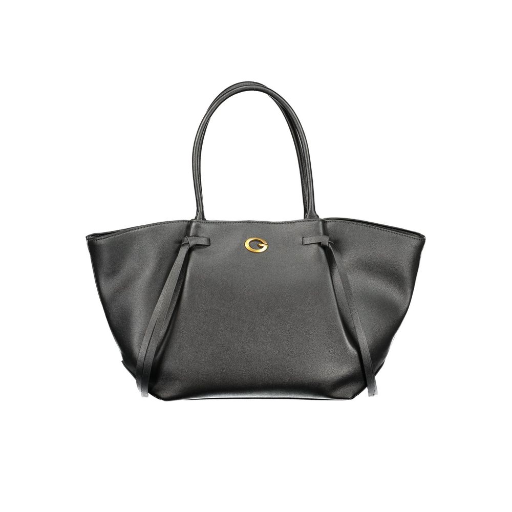 Guess Jeans Damenhandtasche aus schwarzem Polyurethan