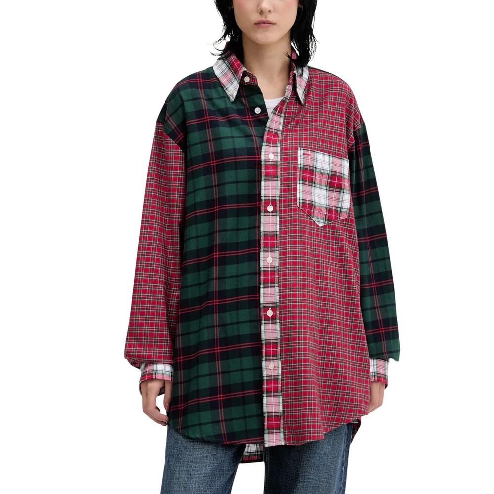 Tommy Hilfiger Jeans Langarmshirt aus roter Baumwolle