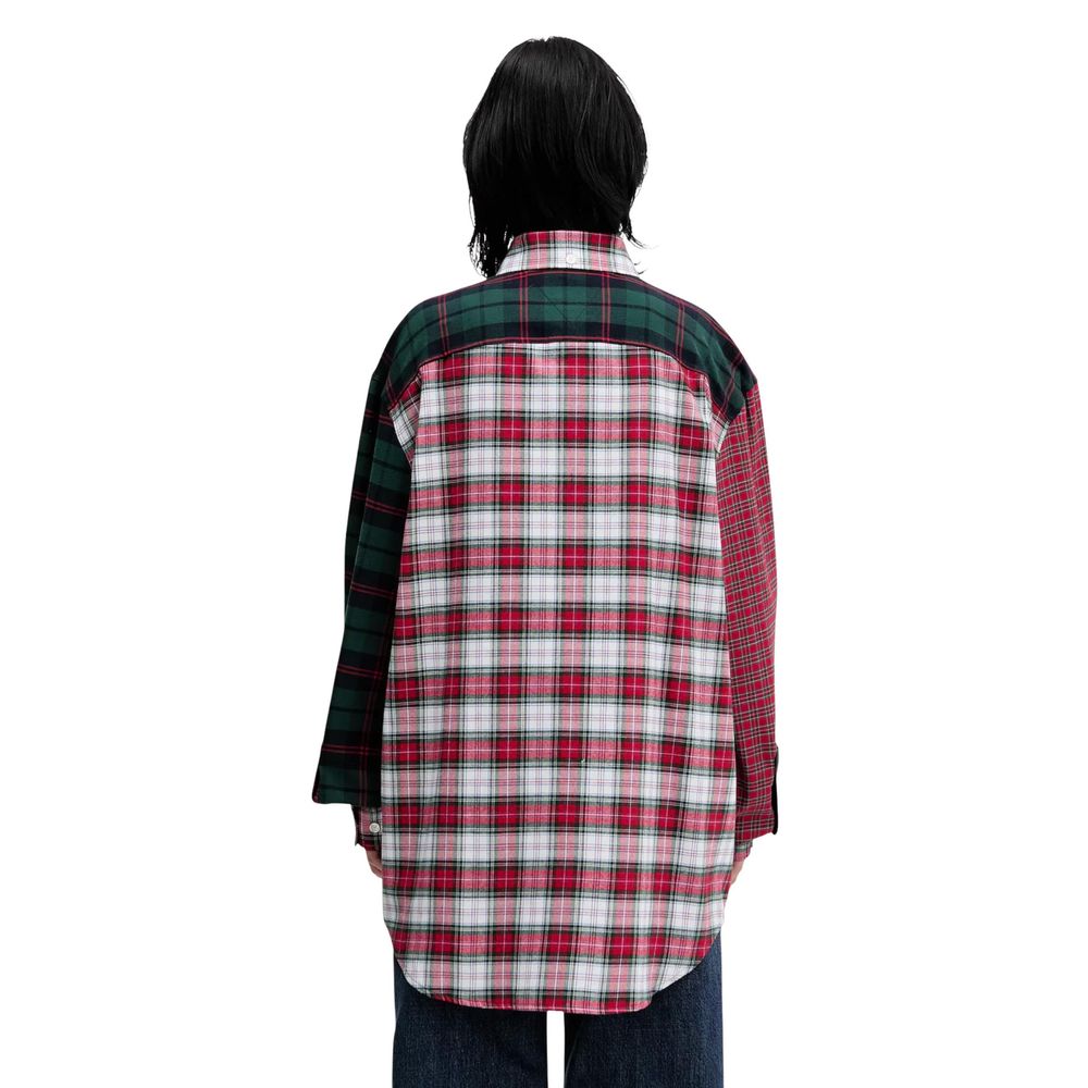 Tommy Hilfiger Jeans Langarmshirt aus roter Baumwolle