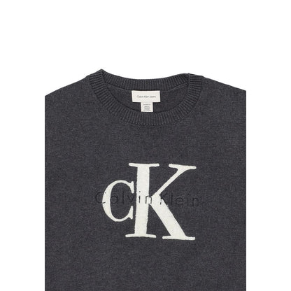 Calvin Klein Jeans Gray Cotton Sweatshirt