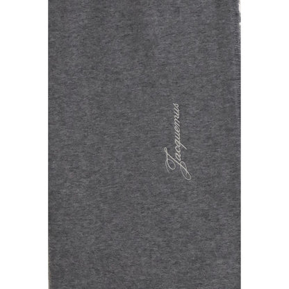 Jacquemus Gray Wool Oves Aries Scarf