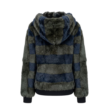 Mr&Mrs Italy Green Rabbit Fur Women Jacket