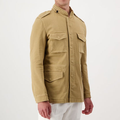 Autore Beige Cotton Full-Length Jacket