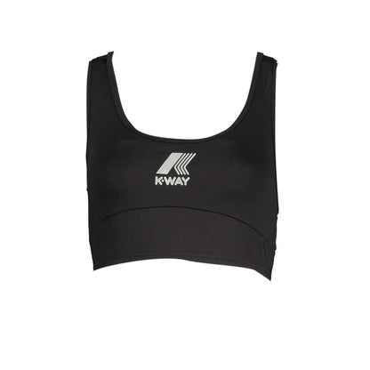 K-WAY Black Polyester Women's Sports Top