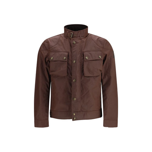 Belstaff Brown Cotton Biker Jacket