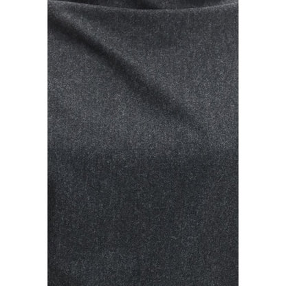Khaite Gray Wool Oves Aries Blouse
