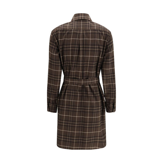 Burberry Brown Cotton Casual Dress