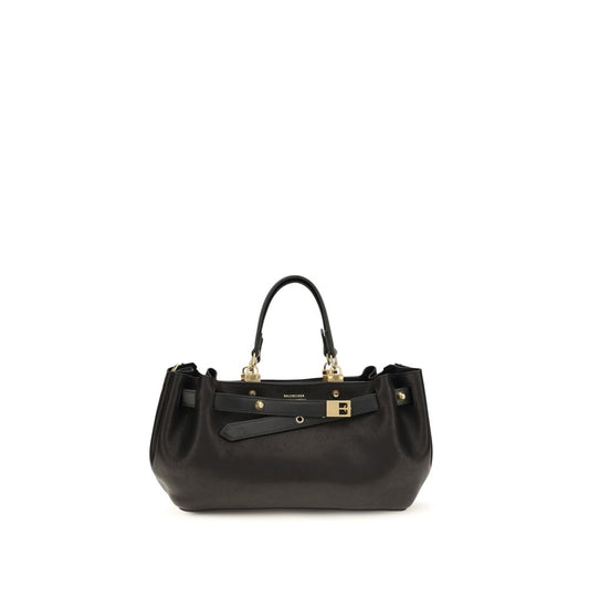 Balenciaga Black Calf Leather Bos Taurus Shoulder Bag