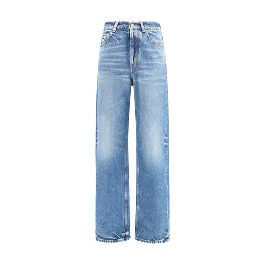 Saint Laurent Blue Cotton Jeans Denim