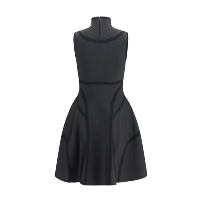 Alexander McQueen Black Polyester Cocktail Dress