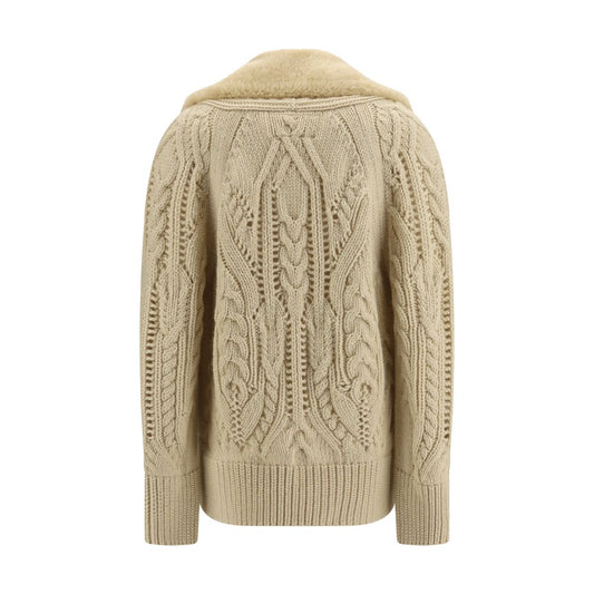Ermanno Scervino Beige Wool Oves Aries Sweatshirt