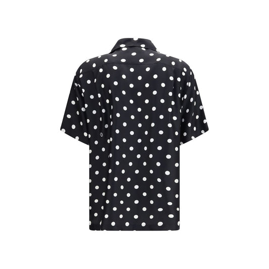 Dolce & Gabbana Black Silk Pattern Shirt