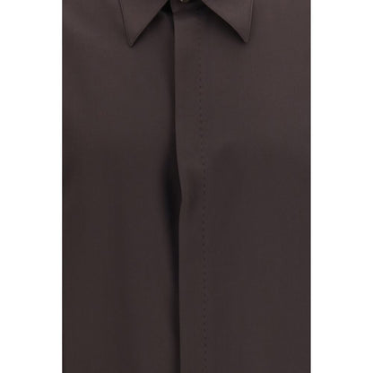 Dolce & Gabbana Brown Silk Shirt