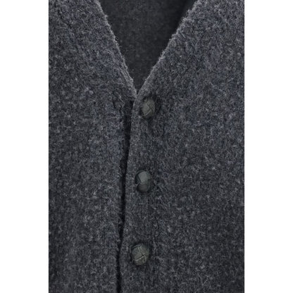 Golden Goose Gray Wool Oves Aries Cardigan