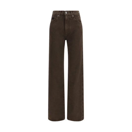 Jacob Cohen Brown Cotton Straight-Leg Jeans