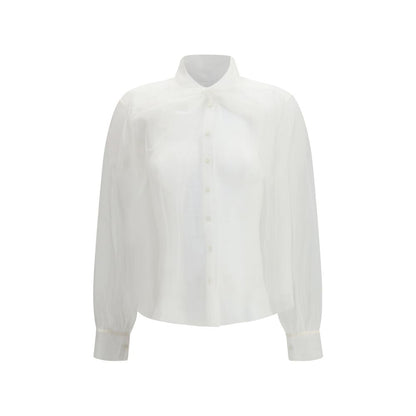 Forte_Forte White Polyester Shirt