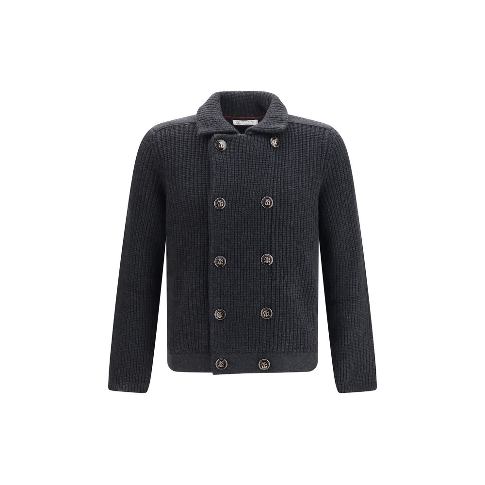 Brunello Cucinelli Grau Kaschmircardigan